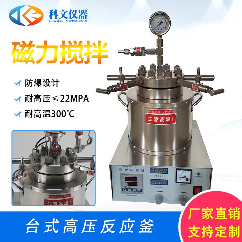 厂家供应不锈钢台式反应釜实验室微型台式磁力搅拌高压反应釜