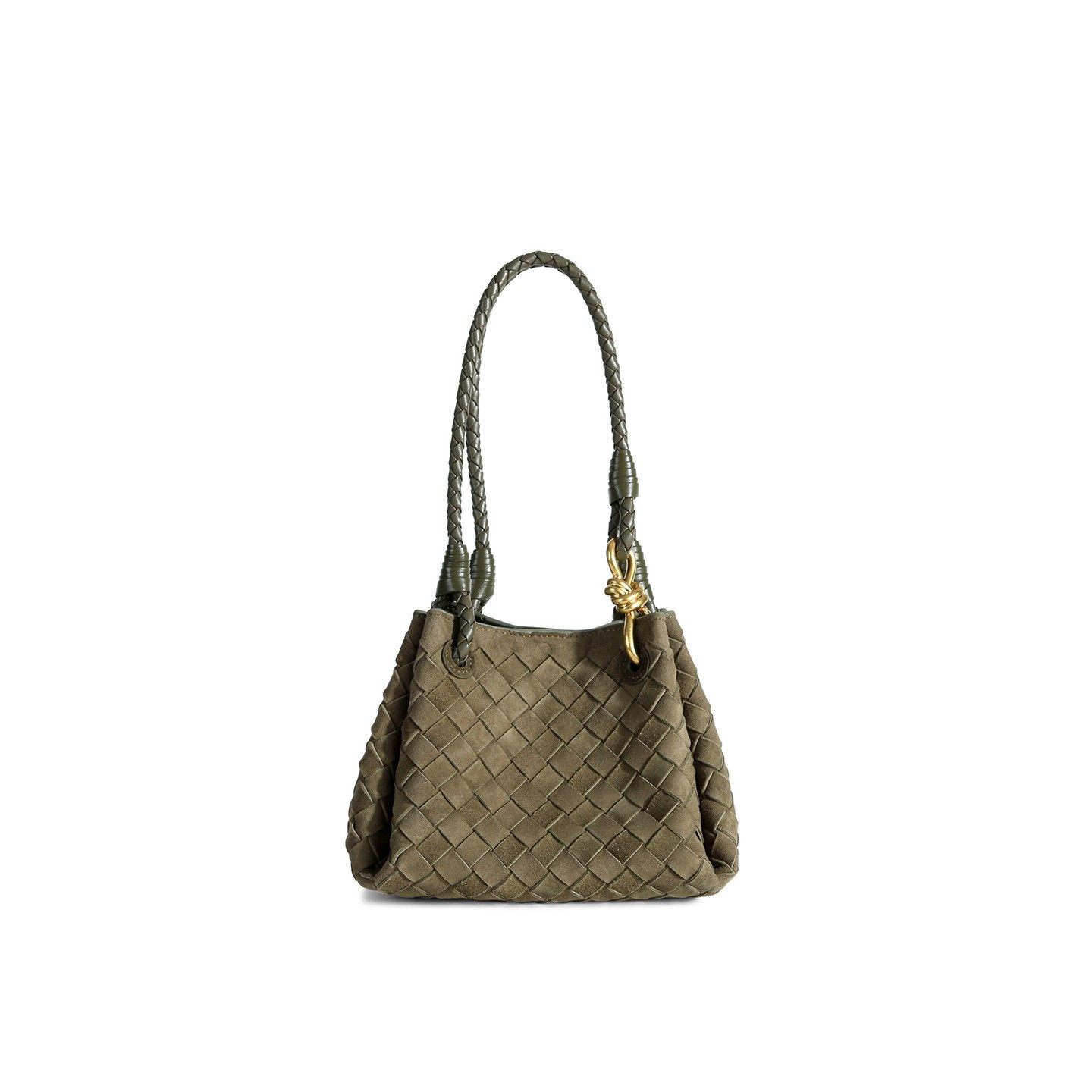 【亚楠】胎牛反绒手工编织降落伞单肩包 10187 绿色,箱包皮具/热销女包/男包,单肩包,淘宝优惠券,粉丝福利购,淘宝优惠卷