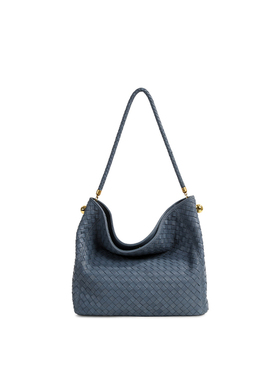 金球hobo托特包 苯染羊皮编织单肩腋下hobo包  10151