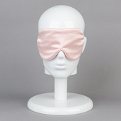 月子丝绸午睡大遮光有双面挂耳式 真丝桑蚕丝睡眠眼罩透气送收纳袋