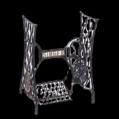 脚踏衣车架子 吧台架老式 脚踩缝纫机架子酒吧店铺装 修复古花式