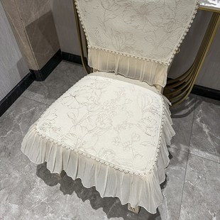椅子垫 2025新款 欧式 茶餐桌椅坐垫四季 通用防滑蕾丝可拆洗家用美式