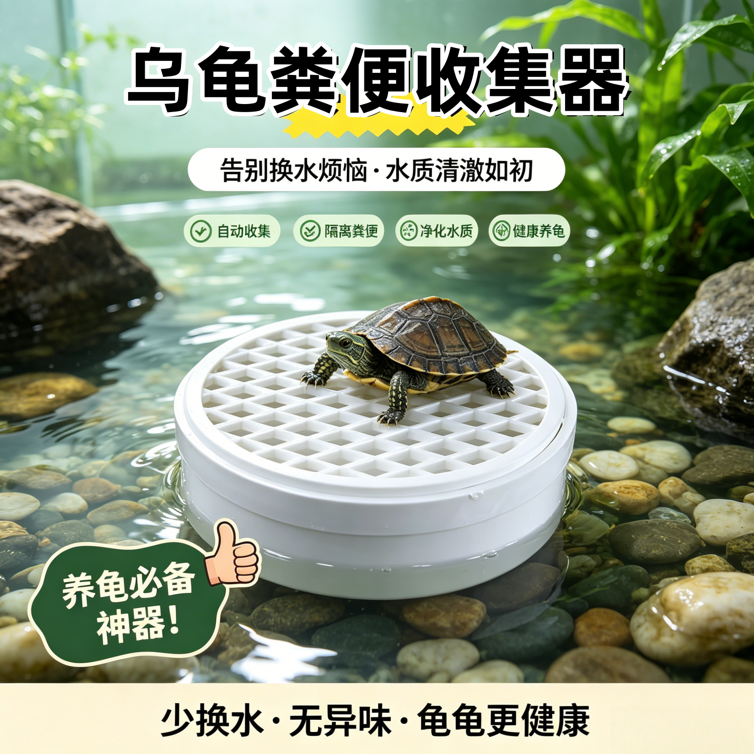PVC龟缸粪便分离器110