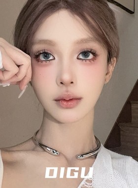 DIGU独特小众设计简约金属项圈项链女个性素圈项圈冷淡风颈链配饰