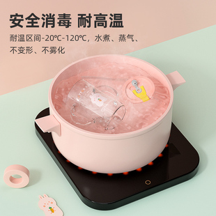tritan宝宝牛奶杯儿童刻度杯防摔家用可微波炉加热吸管杯一岁以上