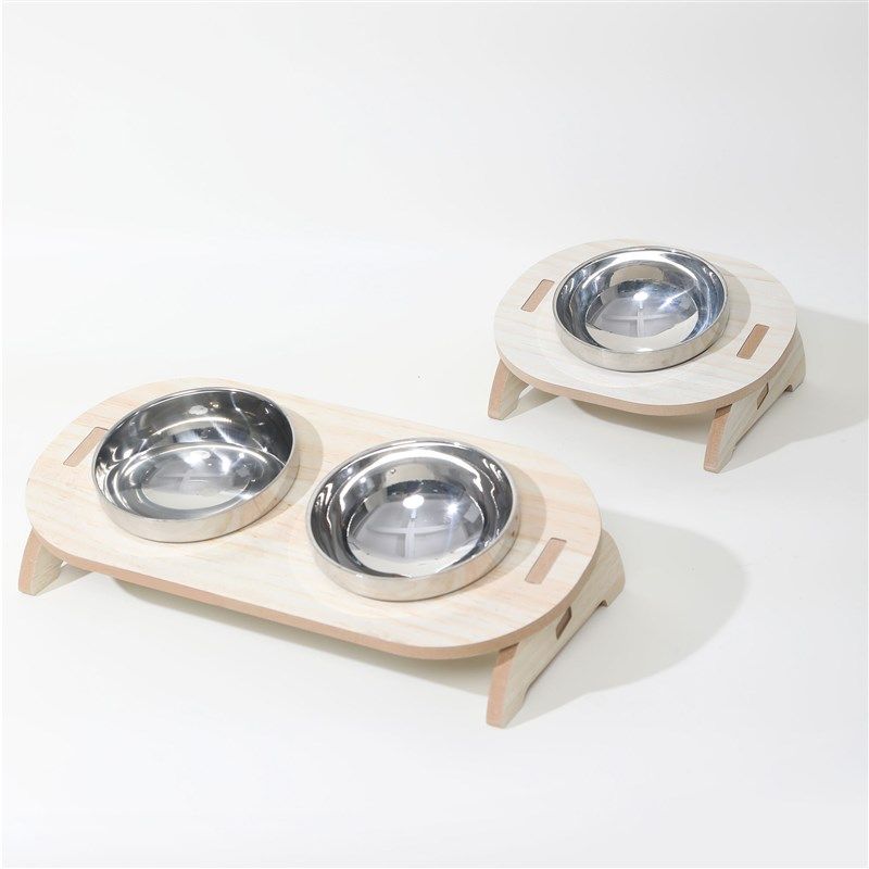 不锈钢猫碗双碗保护颈椎宠物碗架斜口猫食盆大口径狗盆狗碗防打翻,宠物/宠物食品及用品,猫狗碗/慢食碗,淘宝优惠券,粉丝福利购,淘宝优惠卷