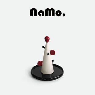 纳茉糖豆系列陶瓷首饰钥匙收纳架戒指红色置物架玄关卧室梳妆台