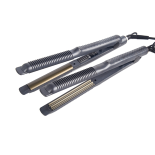 梨花卷直发器两用电卷发棒凹凸弧形U型半圆夹板发尾内扣玉米烫C弯