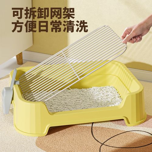 狗狗厕所中小型犬专用尿盆防踩屎大小便盆不锈钢小狗厕所公狗砂盆