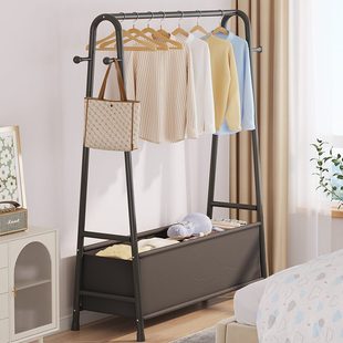 家用卧室晾衣架落地挂衣架内晒衣架阳台衣服架子晒宿舍晾衣杆简易