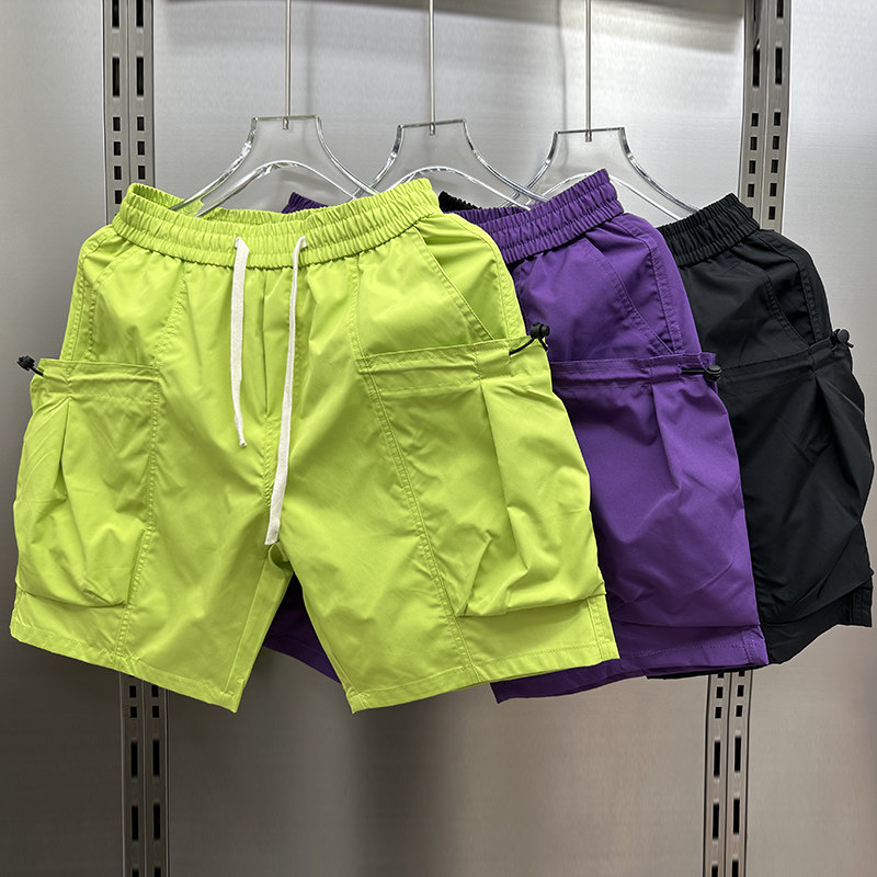 多巴胺潮牌男士工装五分裤短裤2023夏季大口袋休闲大裤衩宽松中裤