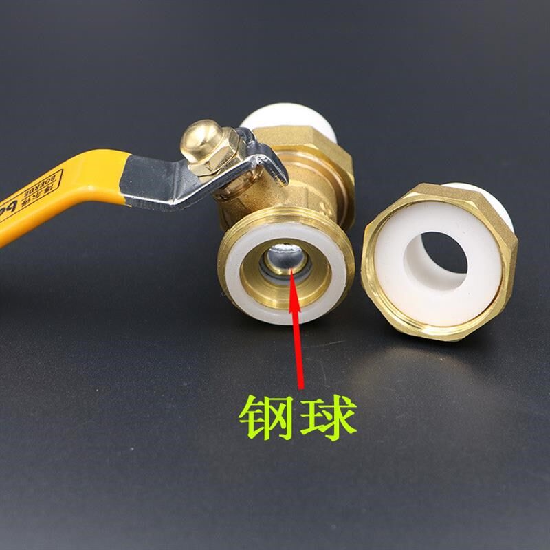 双头球阀 自来水ppr双t向活接阀门全铜卧式止回阀双活接铜球阀