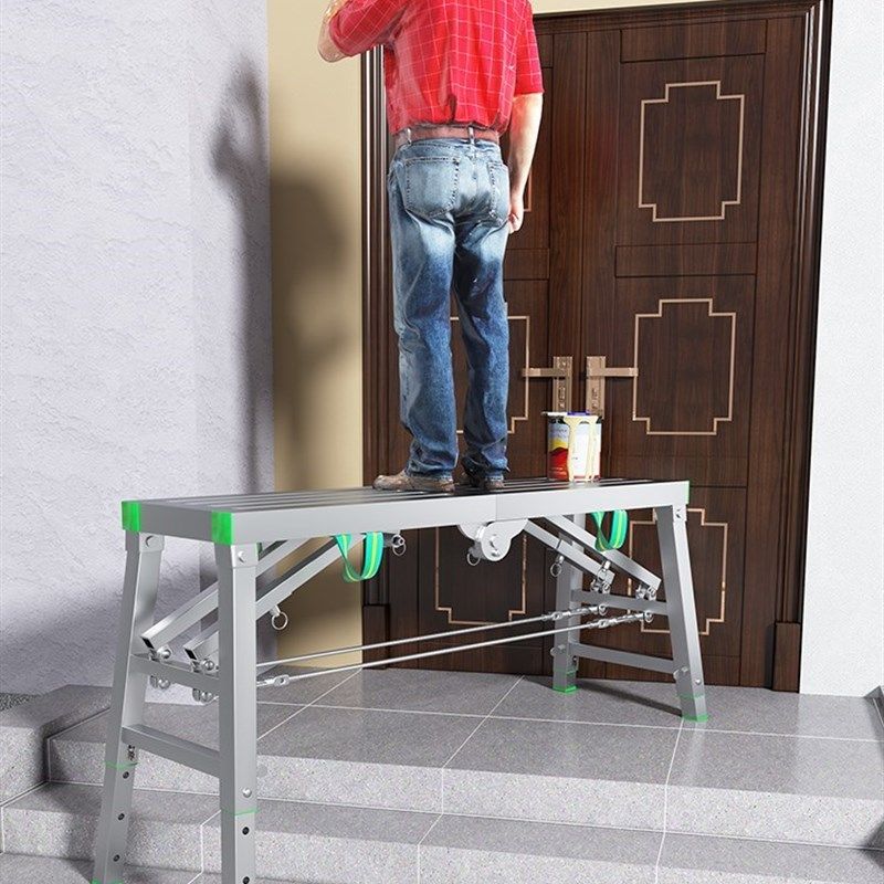 马凳折叠升降加厚伸缩特厚多功能便携平台梯装修刮腻子室内脚手架,搬运/仓储/物流设备,脚手架,淘宝优惠券,粉丝福利购,淘宝优惠卷
