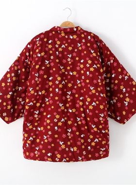 独特和风全棉半缠男女学生纯棉日式棉服和服棉R袄加厚情侣款外套