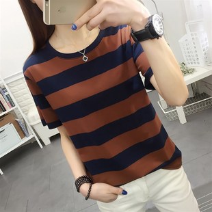 夏天大码胖mm宽松短袖T恤女装适合胖女人穿的遮肉肚子显瘦上衣服