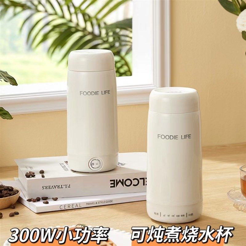 大学生宿舍小功率烧水壶便携式电热水杯寝室一人热牛奶小型电煮杯