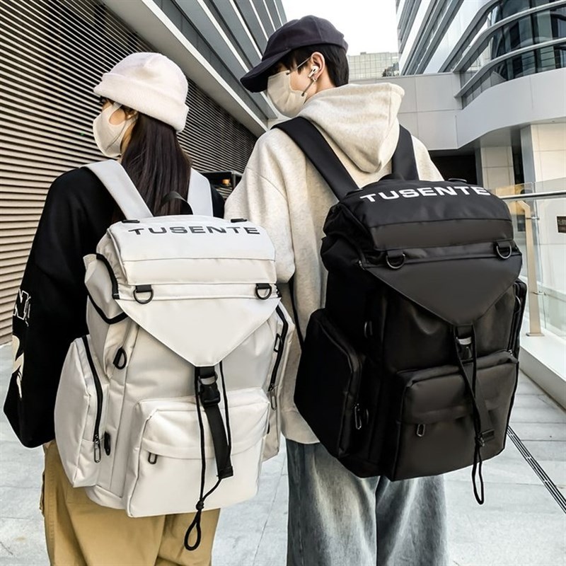 定制印刷图案LOGO短途旅行背包潮工装风双肩包机能战术电脑包书包