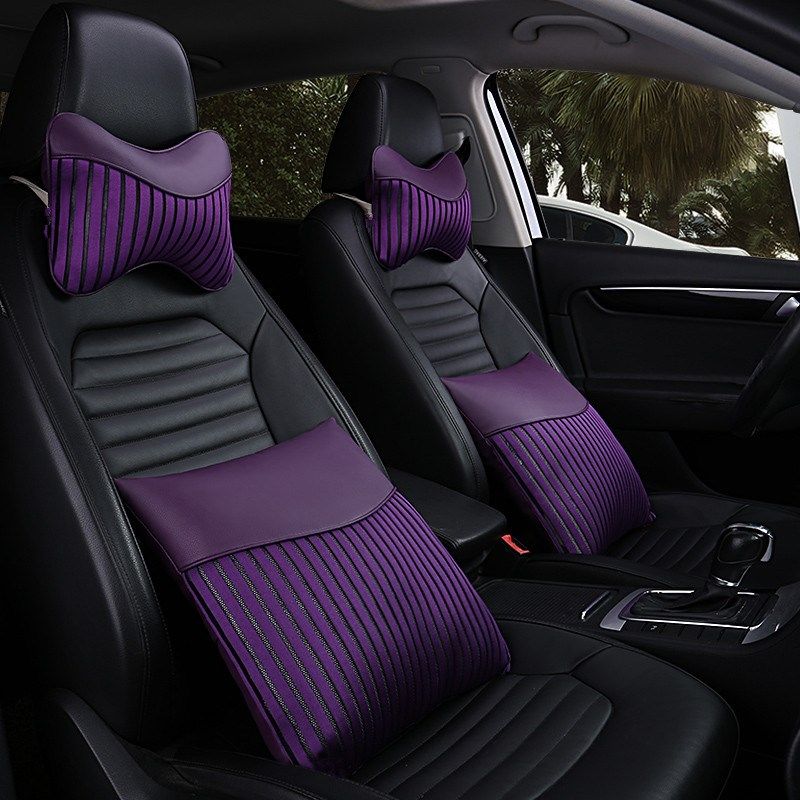 汽车抱枕车用车载车内小车上头枕护颈腰靠垫N可爱季四件套一对套