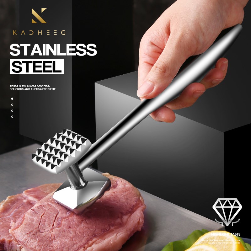 德国实心肉锤嫩松牛肉厨房牛排锤敲断筋器猪排打肉锤子神器工具
