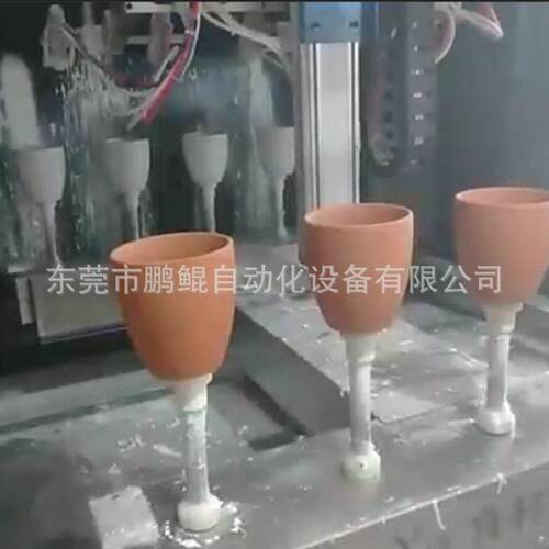 潮州自动喷漆设备花盆陶瓷喷漆机砂锅6轴喷涂设备陶瓷喷釉设备