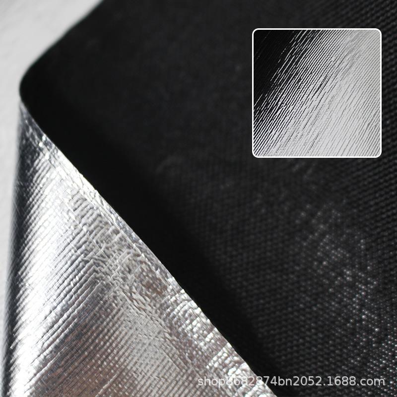 600d耐高温阻燃牛津布铝箔户外帐篷防火布防护用品反光复合面料