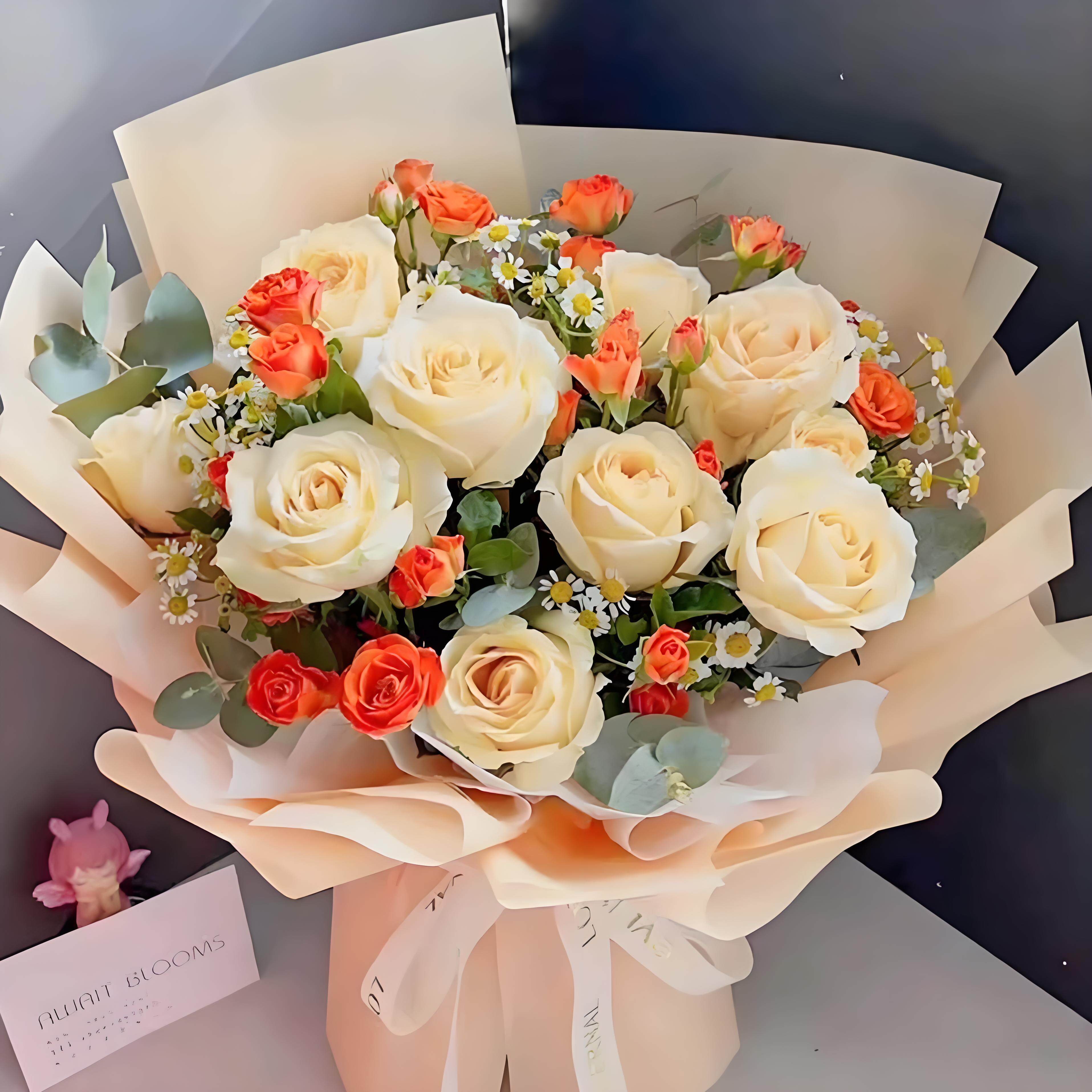 同城小时达鲜花碎冰蓝玫瑰黑骑士鲜花速递(同城)