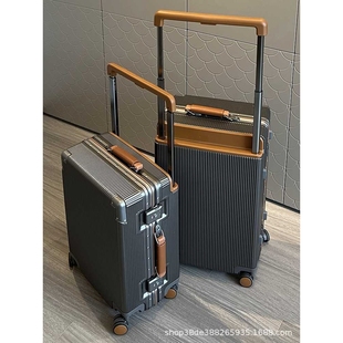 高品质铝框宽拉杆行李箱20寸登机箱26寸旅行箱万向轮PC皮箱结实
