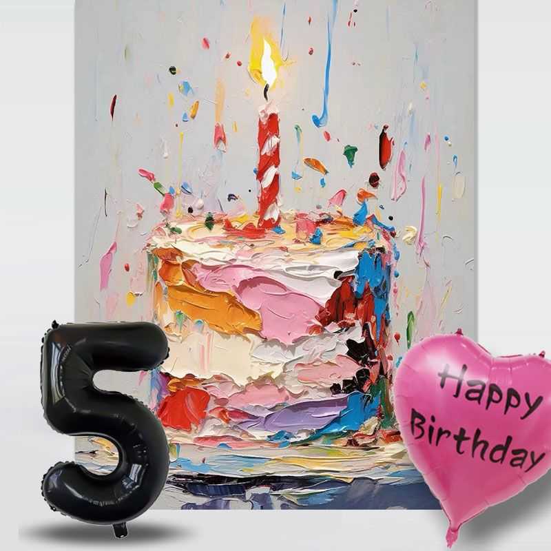 男孩生日场景装饰布置儿童周岁拍照氛围道具女孩蛋糕背景生日布置