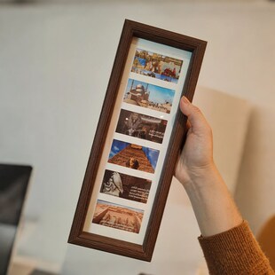 相框空框六联框摆台多金画 画框展示框装饰画 画立体桌面摆件送朋