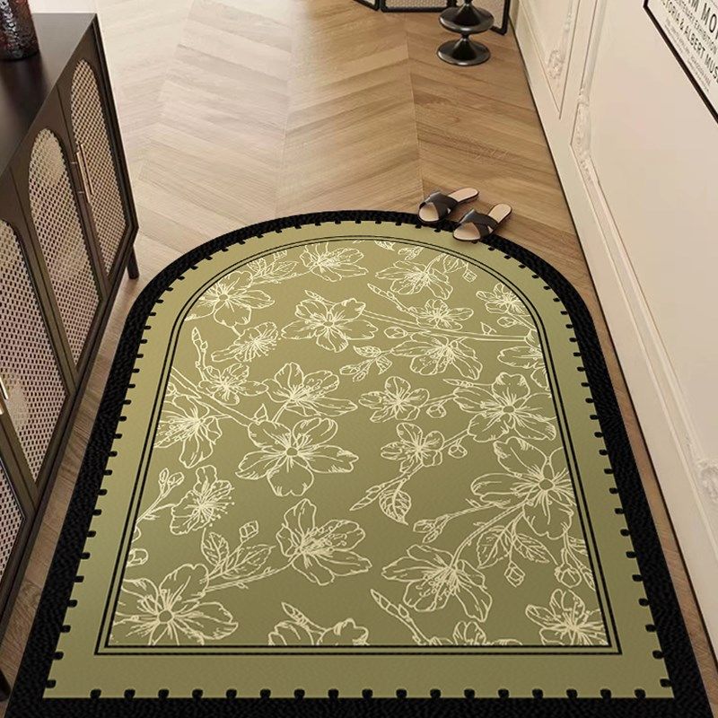 绿色拱形门垫入户门进门换鞋防滑耐脏地毯门口可擦免洗加厚脚垫子,居家布艺,入户地垫,淘宝优惠券,粉丝福利购,淘宝优惠卷
