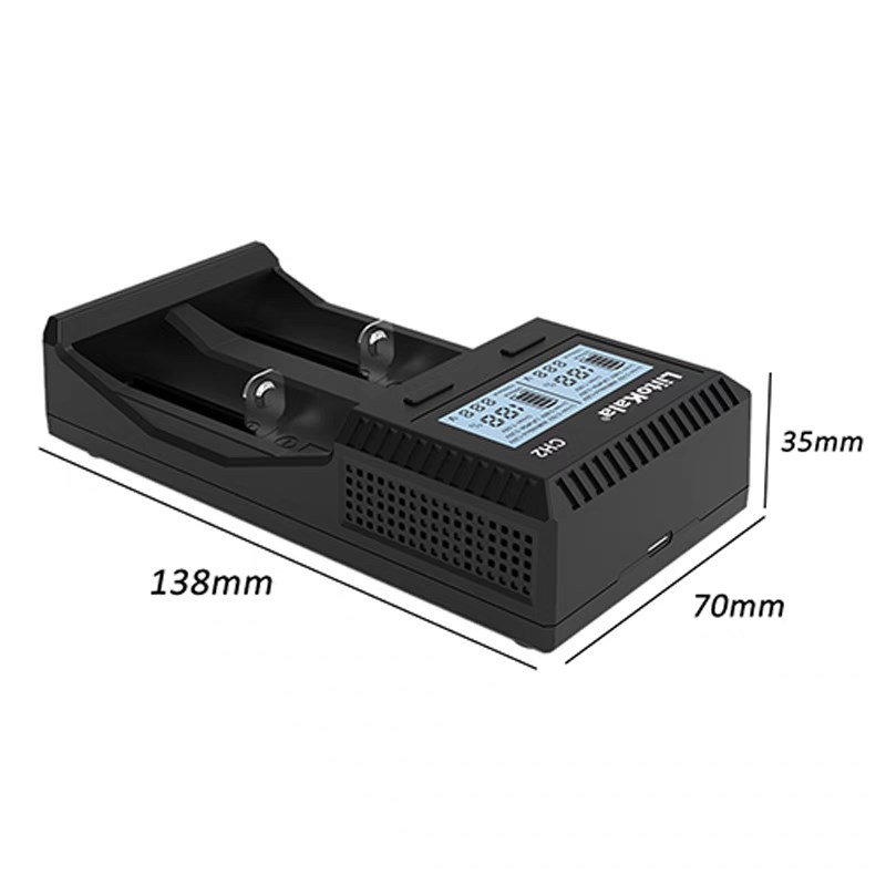1.2V镍氢1.5V锂电池5号7号26650手电筒遥控器21700平头通用充电器