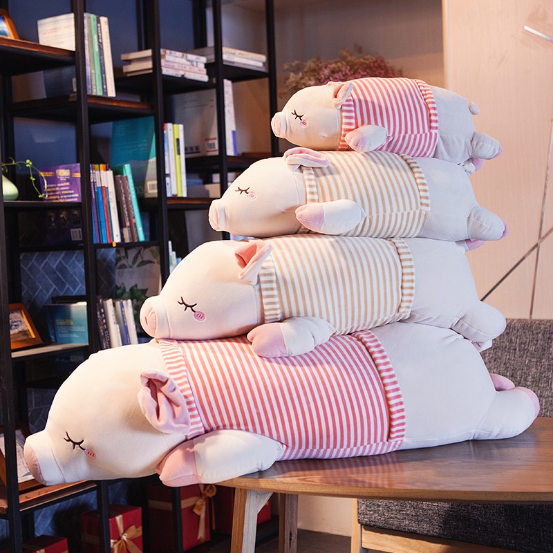 抱着睡觉的娃娃公仔陪你睡觉抱枕女孩懒人大号可爱毛绒玩偶趴趴猪
