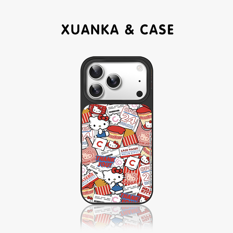 hellokitty磁吸手机壳镜面