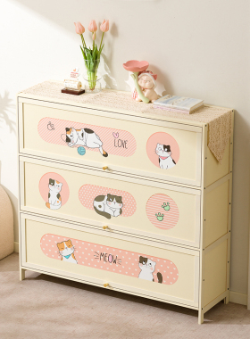 入户鞋柜家用门口室内实木玄关柜子大容量鞋架奶油风复古收纳柜子