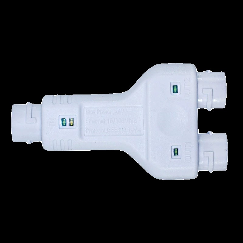 标准poe中继器一分二转监控交换机延长器防水一分三分四供电模块