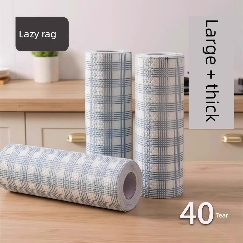 2025新款懒人抹布厨房一次性可水洗干湿两用加厚去油清洁纸巾不沾