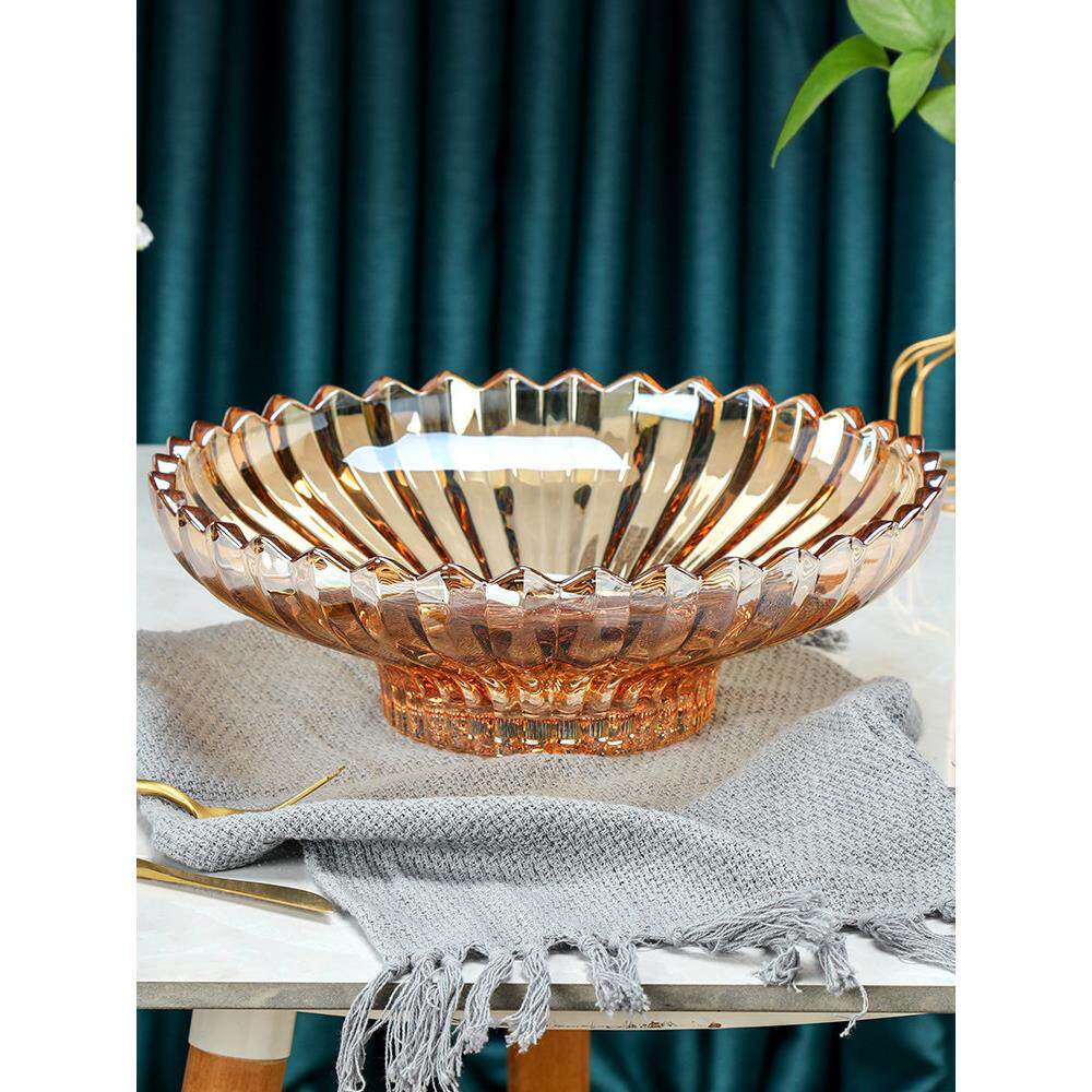 【官方正品】德国水果盘家用客厅茶几水晶玻璃糖果盘高档风轻奢高