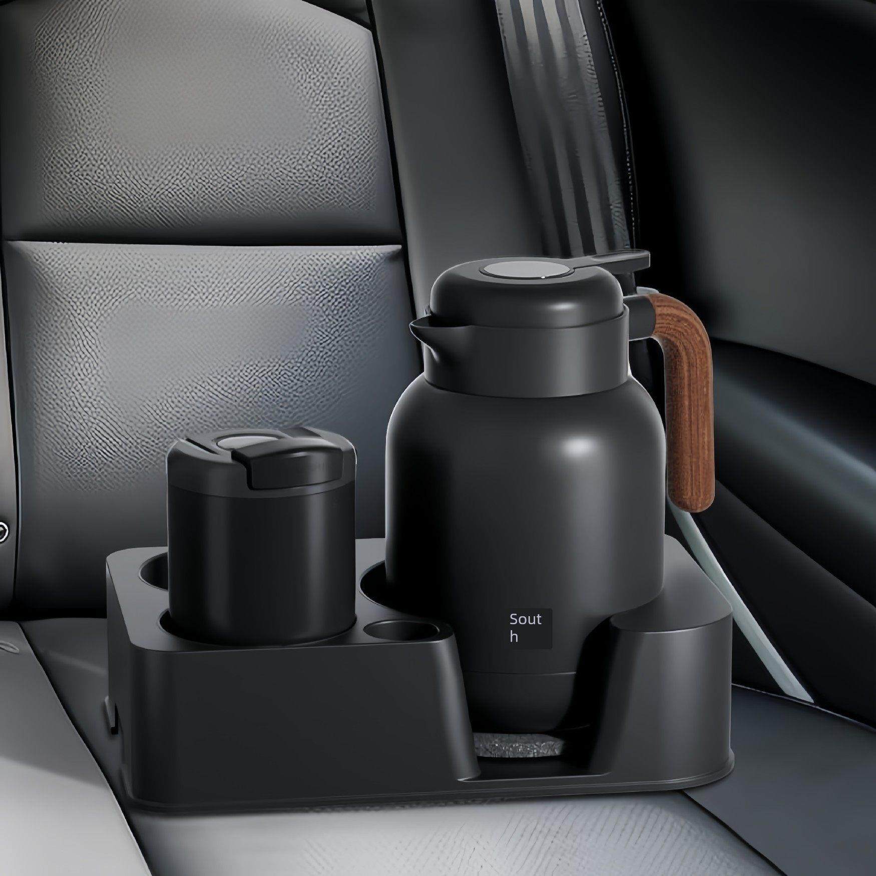 车载保温壶架固定座大容量户外水壶焖茶壶专用底座配件车用水杯架