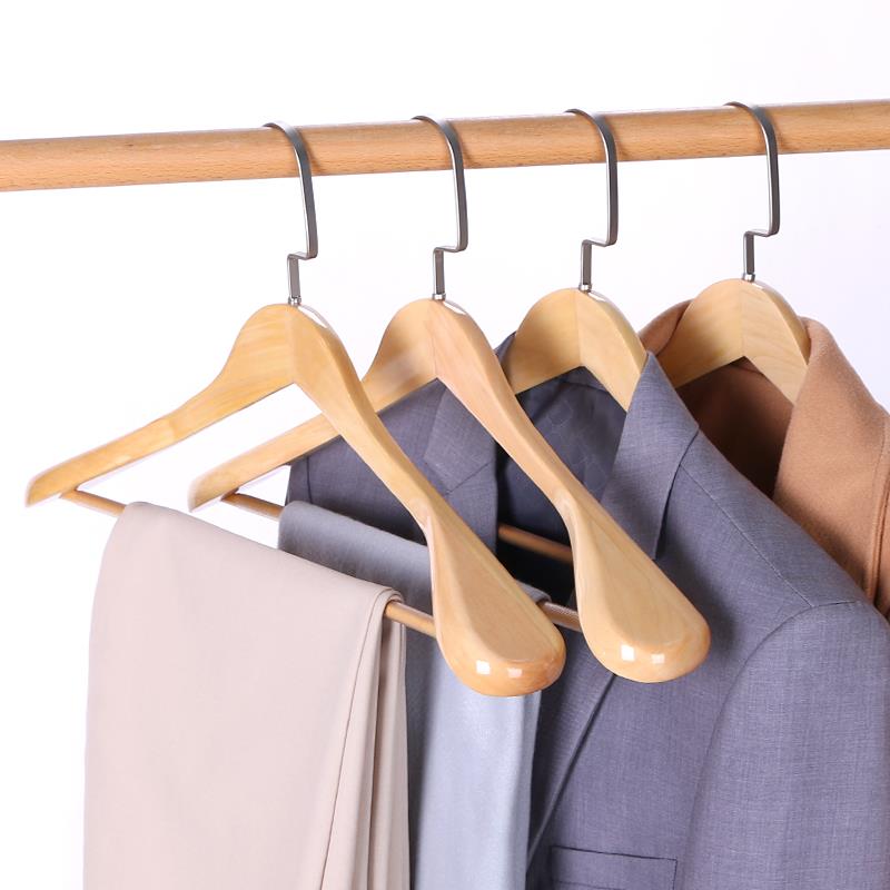 2025新款宽肩西服衣撑西装衣架裤架一体防滑大衣家用外套衣挂加厚