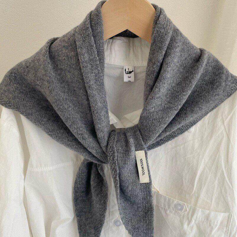 2025澳洲全羊毛针织小三角巾女秋季新款百搭交叉围巾外搭头巾围脖,服饰配件/皮带/帽子/围巾,围巾/丝巾/披肩,淘宝优惠券,粉丝福利购,淘宝优惠卷