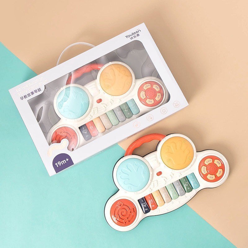 优乐恩宝宝手拍鼓音乐巴士百宝箱驾驶舱1-3岁幼儿玩具礼盒礼物