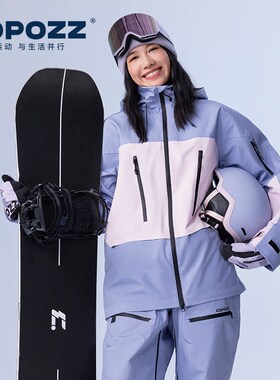 COPOZZ3l滑雪服男套装女2024新款美式冲锋外套单双板雪服上衣
