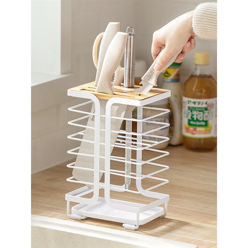 家用刀架简约现代多功能刀座刀简约纳G置物架厨房用品单个放菜刀