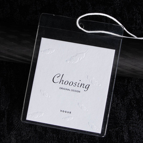 服装吊牌定制软塑胶袋子吊牌订做商标挂牌衣服吊牌定做