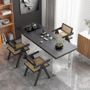 小户型阳台茶桌椅组合现代简约轻奢高级感家用客厅茶台泡茶桌茶几