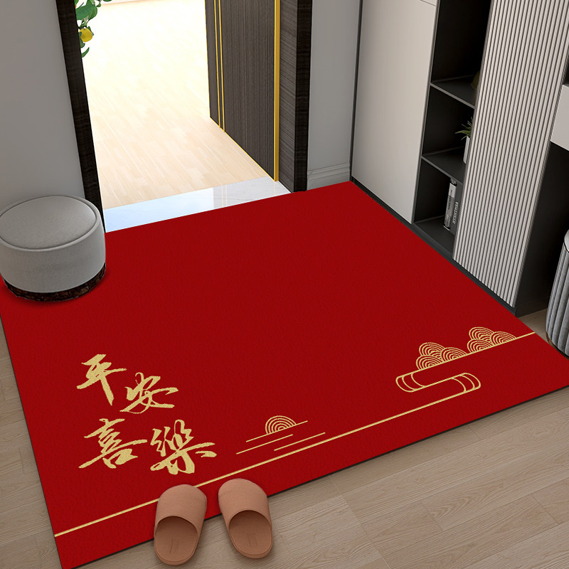 新中式地垫入户门垫地毯进门家用大门口pvc踩脚垫子防滑垫可擦洗,居家布艺,家用脚垫,淘宝优惠券,粉丝福利购,淘宝优惠卷
