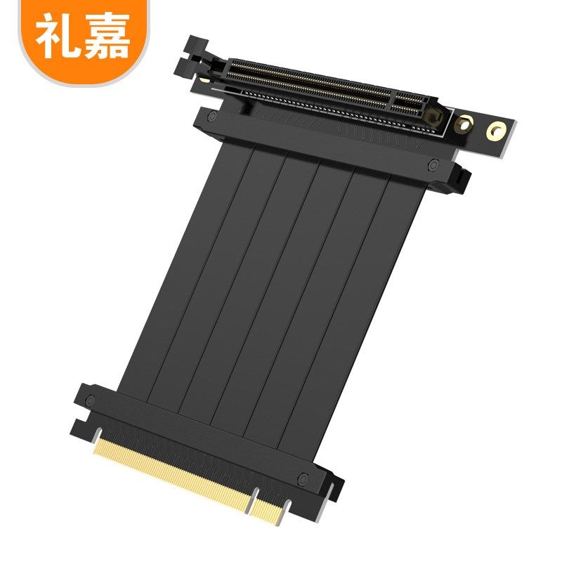 台式机显卡线PCI-E 3.0 16X 显卡延长线90度竖放 pcie竖立插垂直