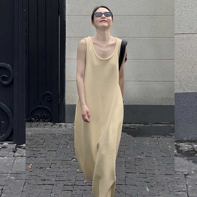 2024新款夏季孕妇无袖宽松背心针织连衣裙过膝孕妇长裙气质时尚款,孕妇装/孕产妇用品/营养,连衣裙,淘宝优惠券,粉丝福利购,淘宝优惠卷