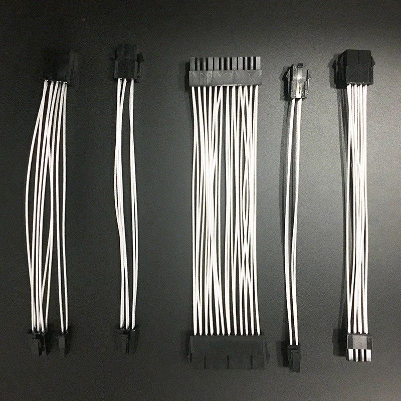 镀银线显卡CPU主板延长线4P 6pin 8pin24P 8针电脑主机电源加长线