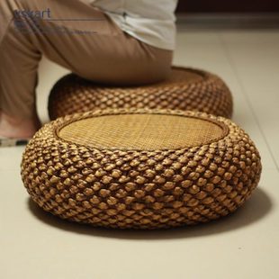 坐墩藤编加厚打坐垫榻榻米卧室坐垫地上客厅蒲团家用草编 禅修日式